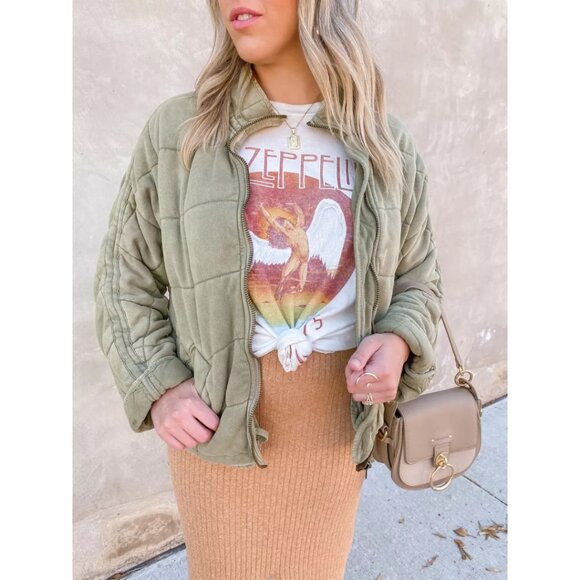 Daydreamer Led Zeppelin 1975 Tour Tee in Vintage White - Picture 1 of 6